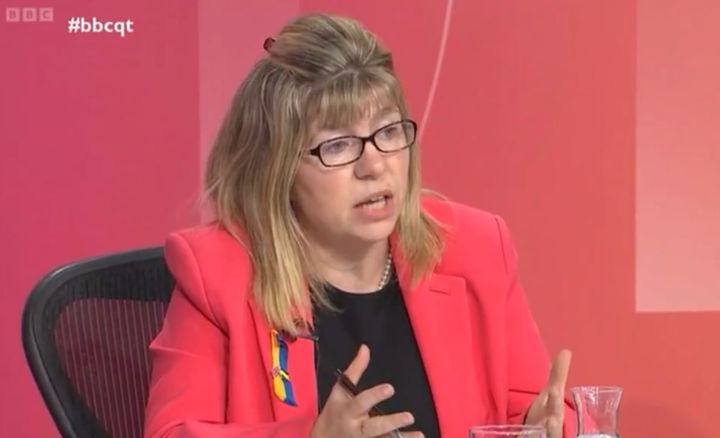 Maria Caulfield, Tory MP, tried to defend Boris Johnson over Partygate on BBC Question Time