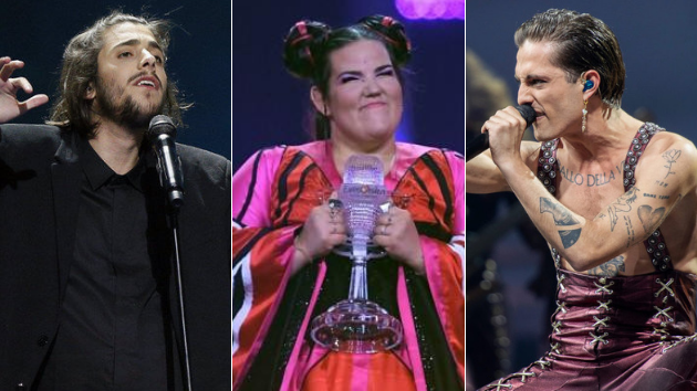 Salvador Sobral (Portugal), Netta (Israel) y Damiano David (Italia).