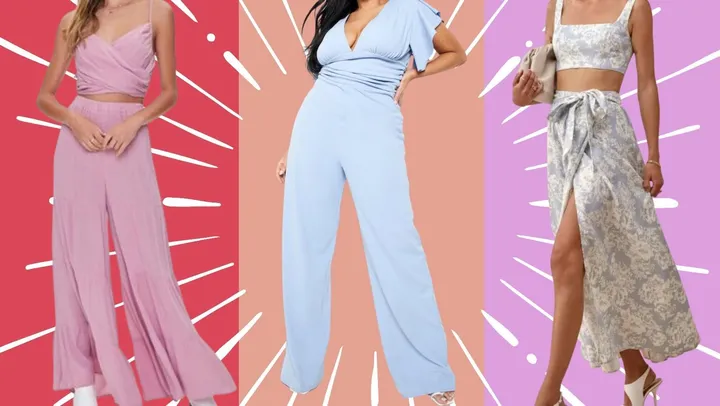 23 Wedding Guest Jumpsuits That Will Get All the Compliments  Plus jumpsuit,  Jumpsuit for wedding guest, Necklines for dresses
