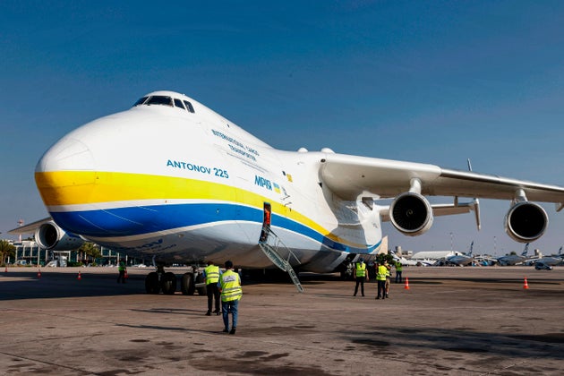 破壊される前の「An-225」(2020年8月3日撮影)