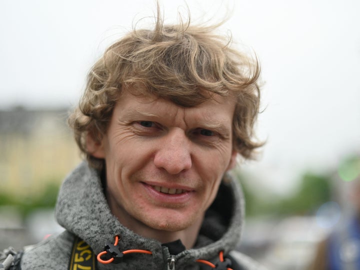 Ukrainian photographer and documentary maker Maks Levin in Kyiv on May 5, 2019.