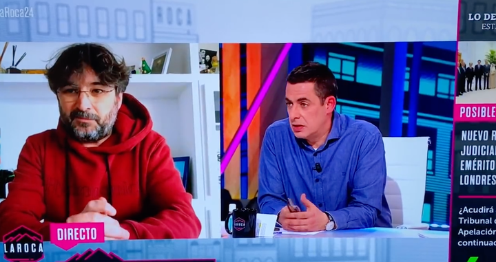 Jordi Évole y Antonio Naranjo, en el programa 'La Roca' de LaSexta.