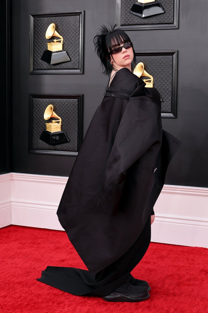 Billie Eilish at the 2022 Grammys