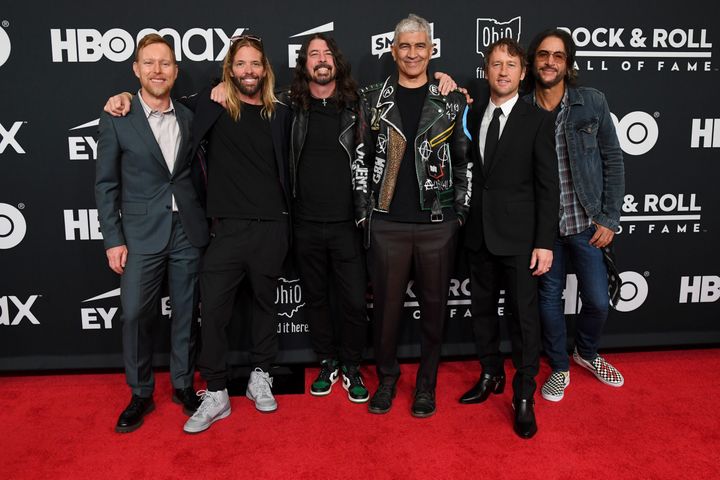 Foo Fighters pictured in October 2021