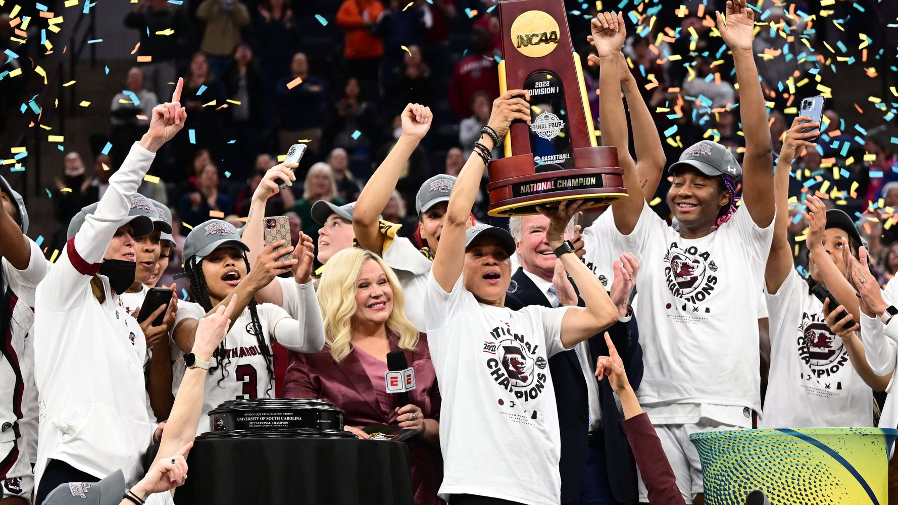 Staley leads South Carolina over UConn for second NCAA title