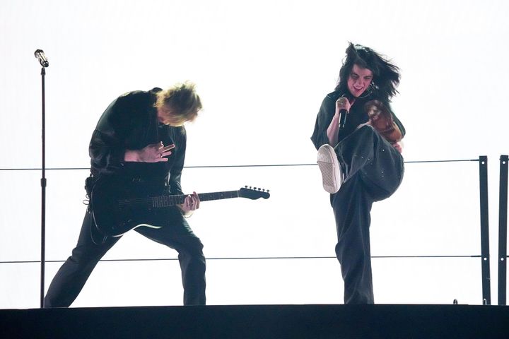Billie Eilish and Finneas rock out at the Grammys