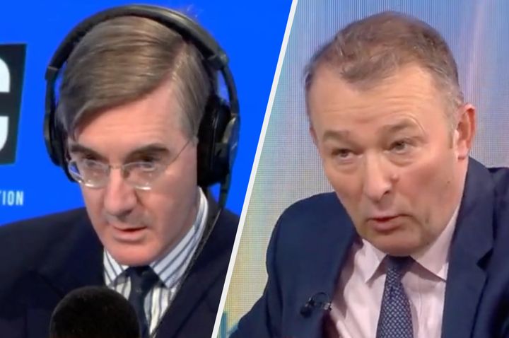 Jacob Rees-Mogg and Simon Hart were dismissive over Partygate on Monday