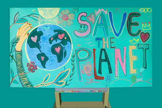 Beautiful poster for ''Save the Planet''