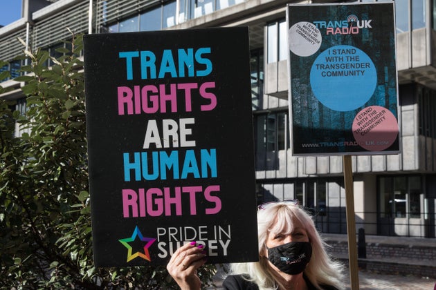 Protester on 21st October 2021 in London, United Kingdom.