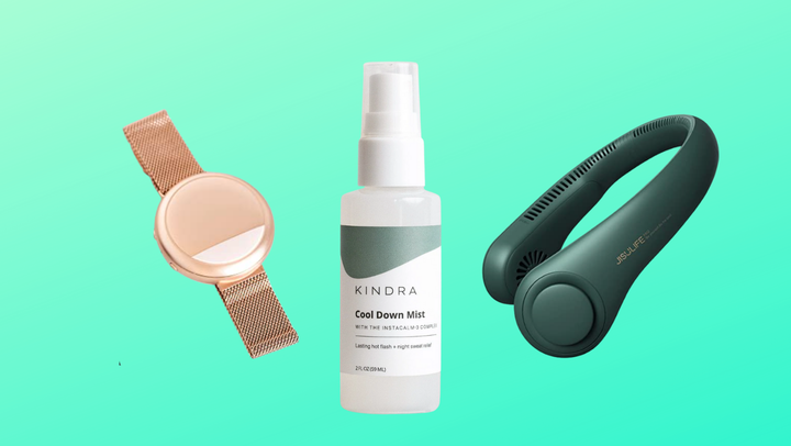 Embr Wave Bracelet, Kindra Cool Mist and Jisulife Private Fan.  'width =