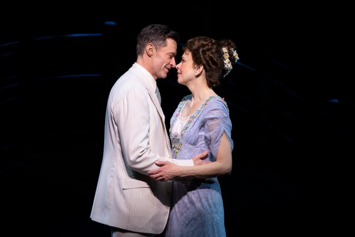 Jackman and Foster share a tender moment in "The Music Man."