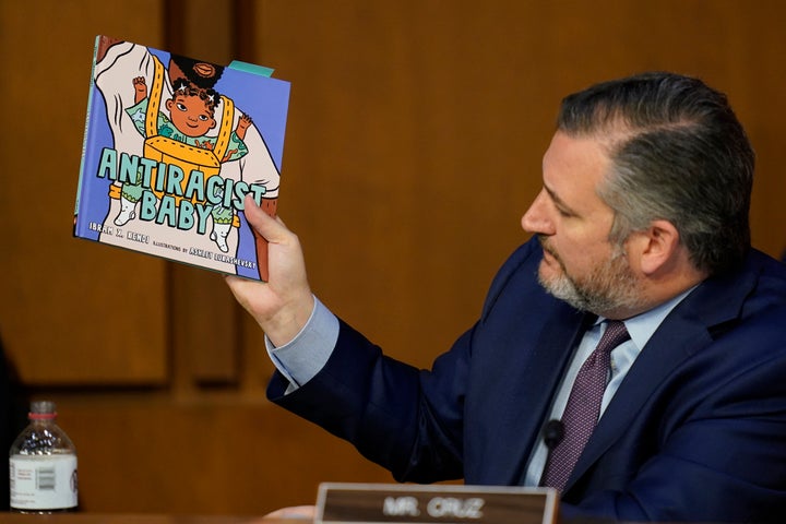 Sen. Ted Cruz (R-Texas) made a big production about how wrong it is that children’s books promoting anti-racism are being taught at a private school in Washington, D.C., during Supreme Court nominee Ketanji Brown Jackson’s confirmation hearing,