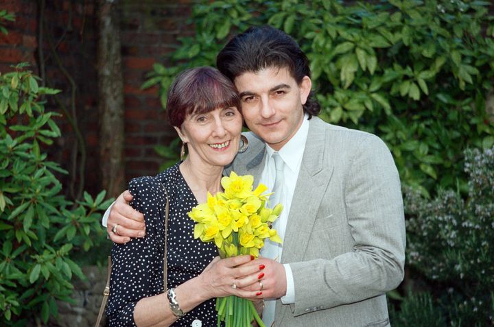 June Brown and John Altman, pictured in 1990