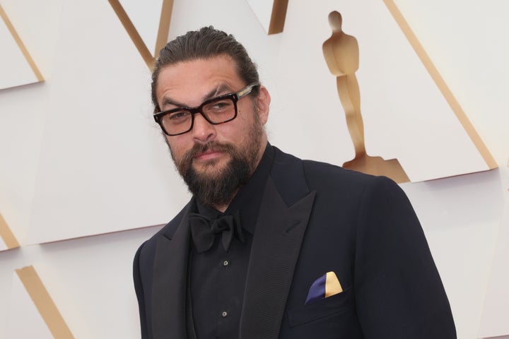 Jason Momoa on the Oscars red carpet