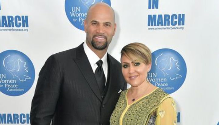 Albert Pujols and his wife, Deidre, pictured in a 2019 photo, have five children.