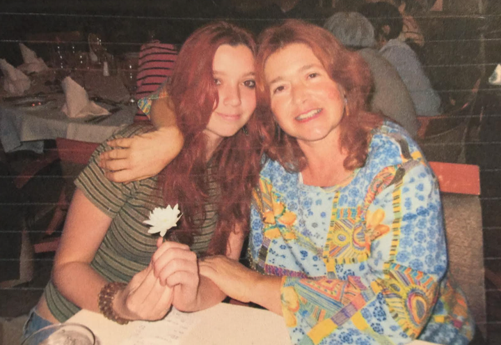 The author (right) with her daughter, Laeka, in 2010.