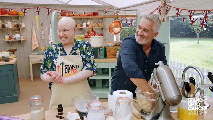 Matt Lucas received some help from Paul Hollywood as he became a Bake Off contestant