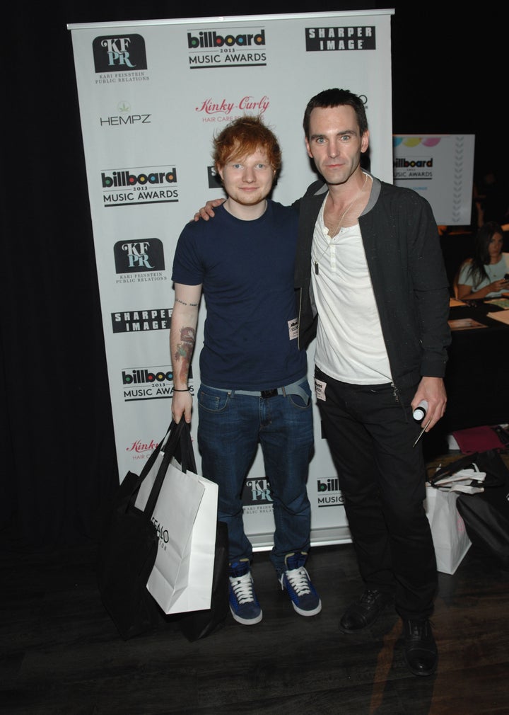 Ed Sheeran and Johnny McDaid in 2013