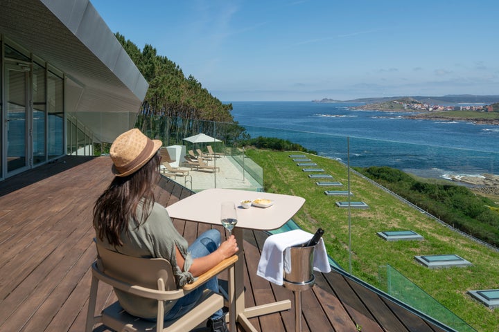 Terraza del Parador de la Costa da Morte.