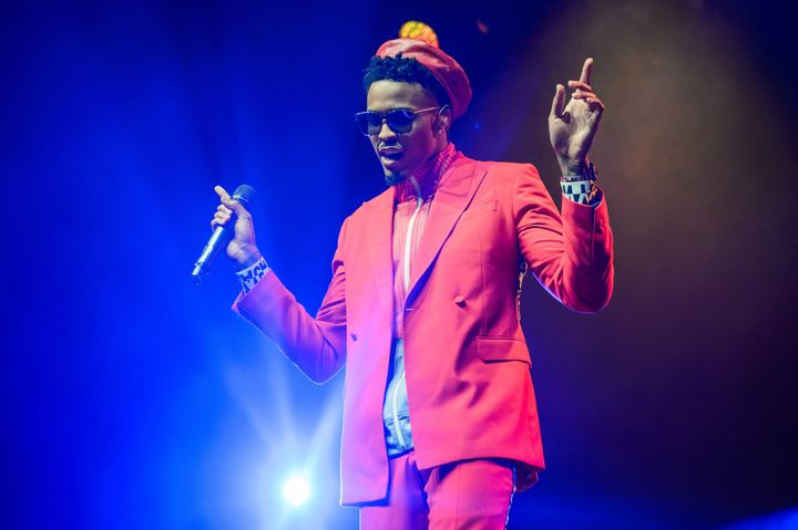 August Alsina performs on Jan. 23, 2018, in London. 