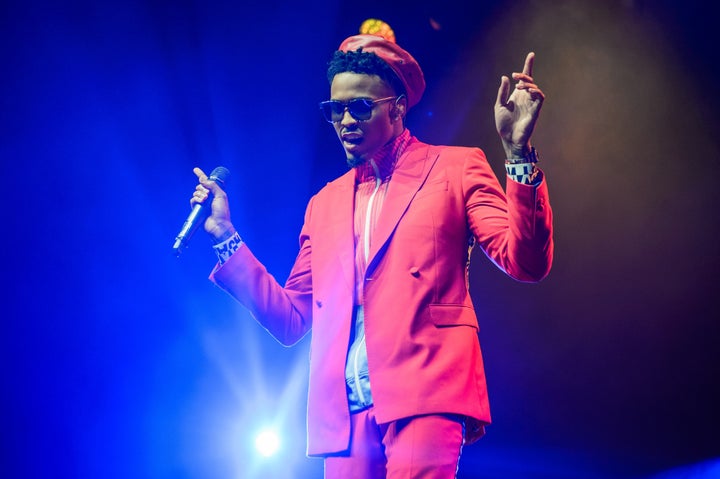 August Alsina performs on Jan. 23, 2018, in London. 