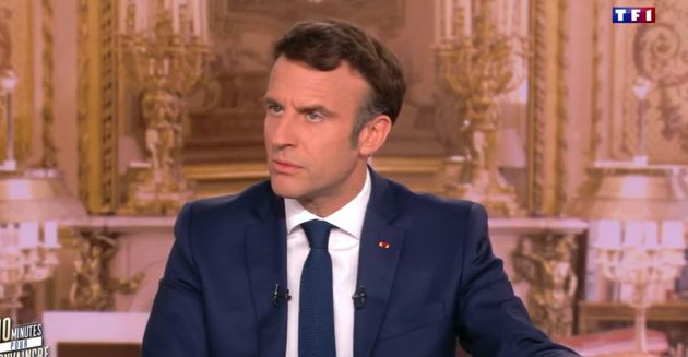 Emmanuel Macron, ici sur TF1, le 6 avril