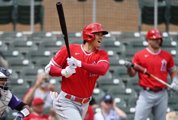 大谷翔平選手（シーズン開幕前のオープン戦）