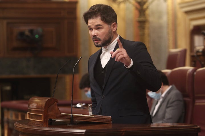 Gabriel Rufián en el Congreso.