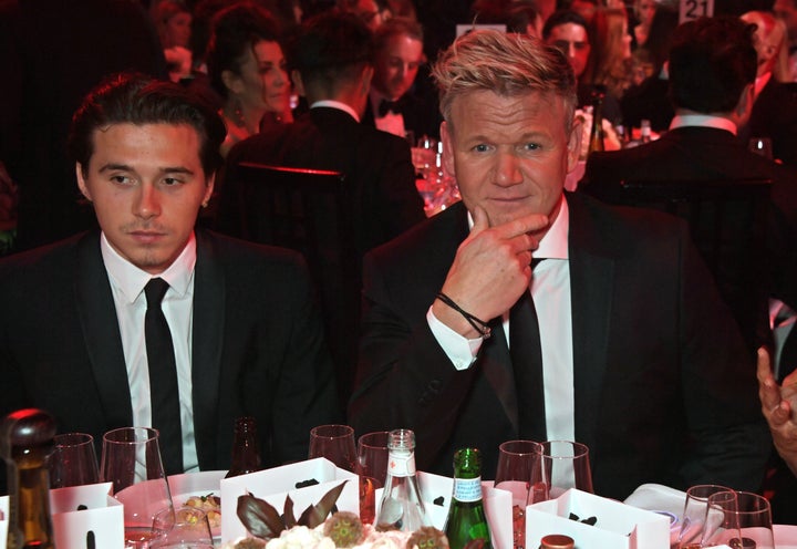 Brooklyn Beckham pictured with Gordon Ramsay in 2019.