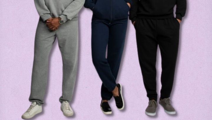 The Fruit of the Loom EverSoft sweatpants come in seven colors: black, gray heather, black heather, red, indigo, blue heather and blue cove.