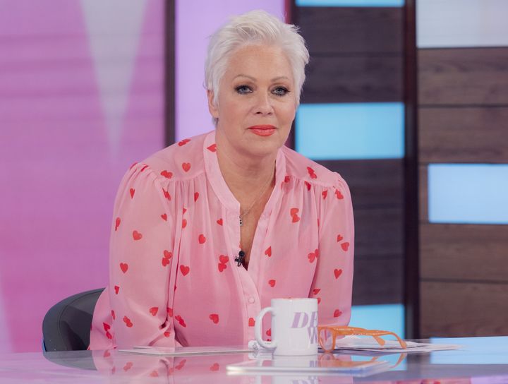 Denise Welch on the set of Loose Women earlier this year