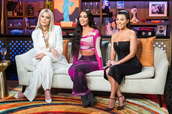 Khloe, Kim and Kourtney Kardashian during an appearance on "Watch What Happens Live With Andy Cohen." 