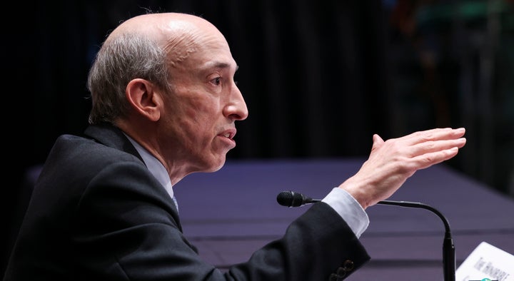 Gary Gensler, Chair of the U.S. Securities and Exchange Commission, testifies before a Senate Banking, Housing, and Urban Affairs Committee oversight hearing on the SEC on Sept. 14, 2021 in Washington, D.C.