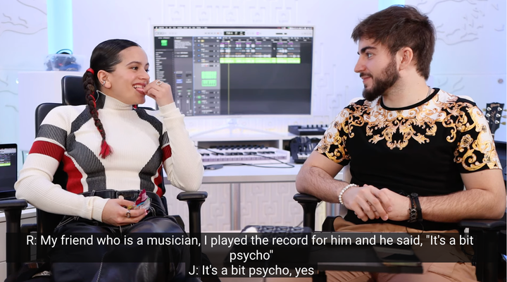 Rosalía y Jaime Altozano, analizando 'Motomami'.