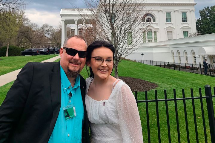 Jeff Walker and his daughter Harleigh visited the White House on March 31 for Transgender Day of Visibility.
