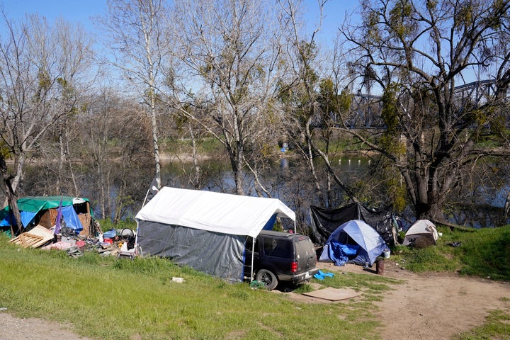 Lawmakers in California want to make it easier to remove homeless people along rivers and other open spaces after the body of a 20-year-old woman was found close to some tents at a popular park near the state’s capital city earlier this year. (AP Photo/Rich Pedroncelli, File)