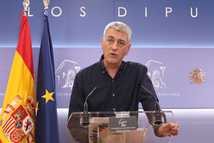 El diputado de Bildu Oskar Matute en el Congreso.