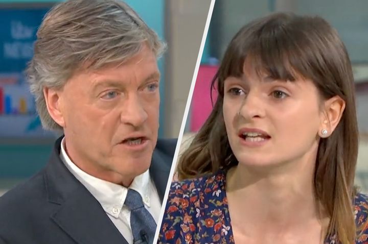 Good Morning Britain's Richard Madeley clashed with a climate activist on ITV on Monday