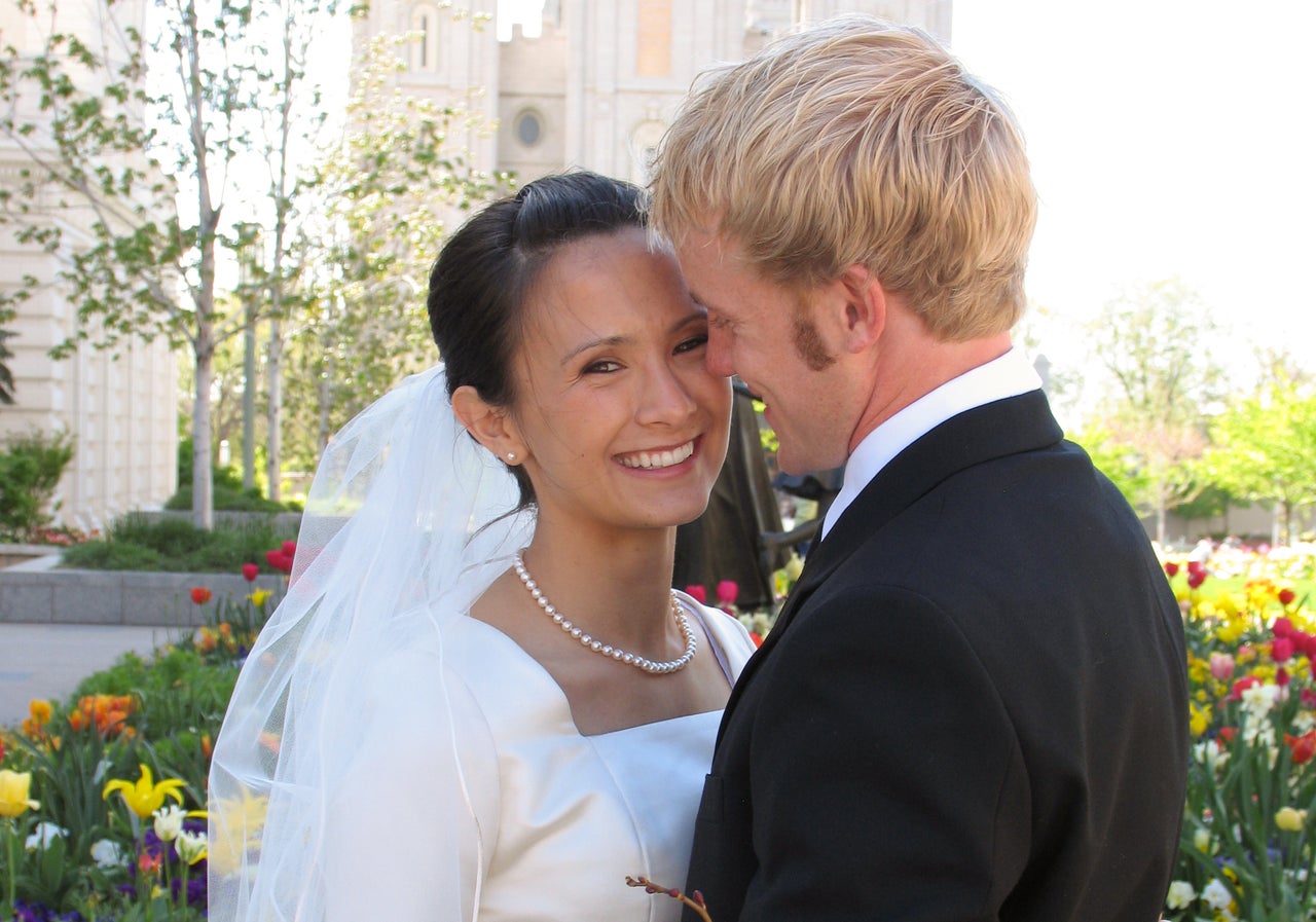 The author on her wedding day.