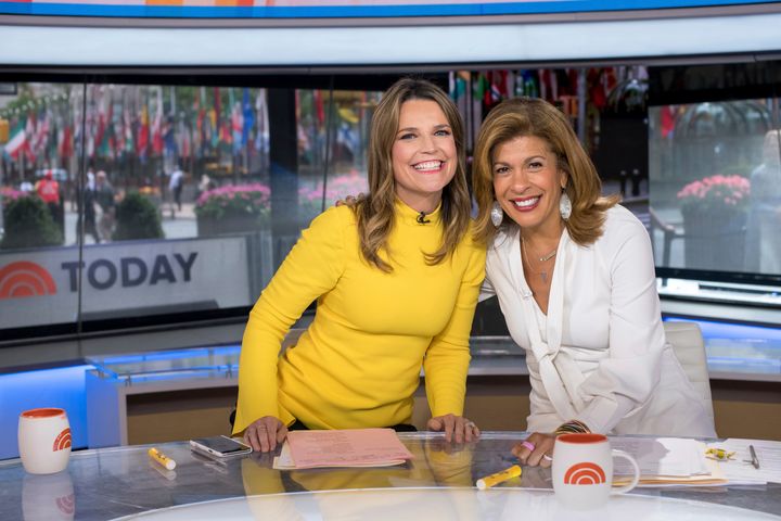 “Today” show hosts Savannah Guthrie and Hoda Kotb will be among the readers of “Murder in Studio One,” planned to be read before an audience on April 27 and released later on a podcast through Audible, Inc. (Photo by Charles Sykes/Invision/AP, File)