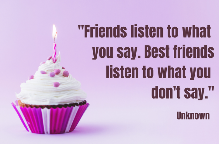 happy birthday quotes for friends with cake