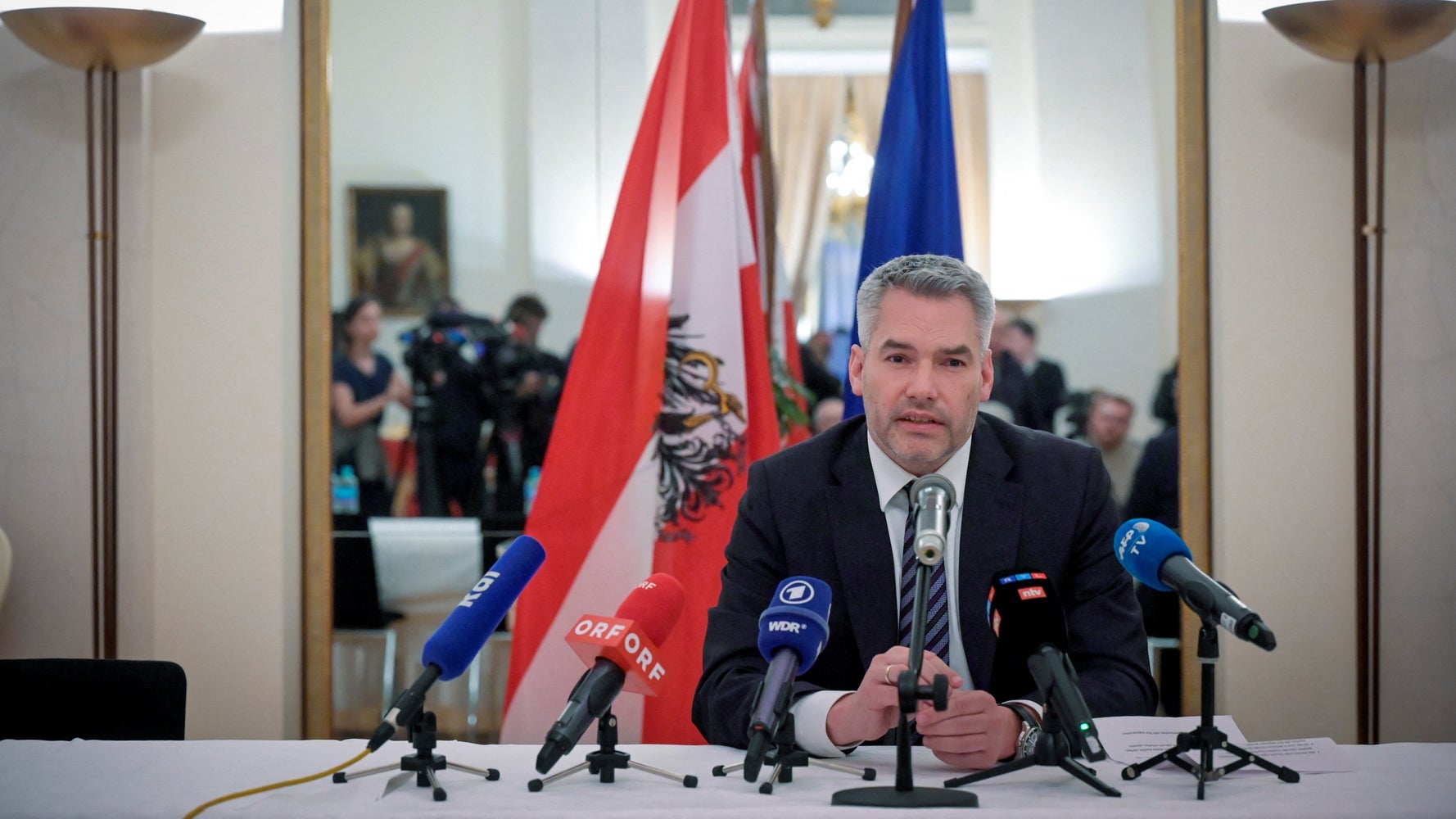 Le chancelier autrichien Karl Nehammer, qui a rencontré Vladimir Poutine, en ressort plutôt pessimiste