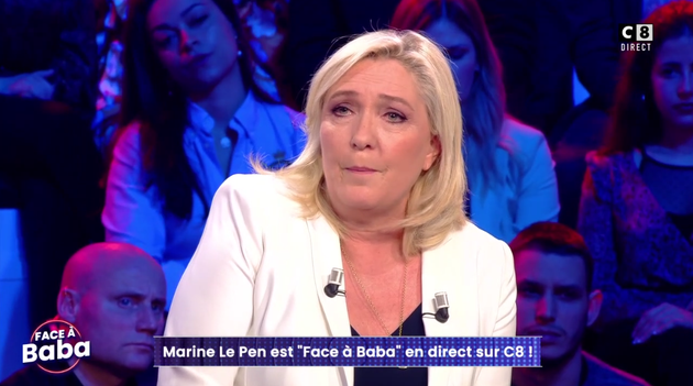 Marine Le Pen, ici sur le plateau de