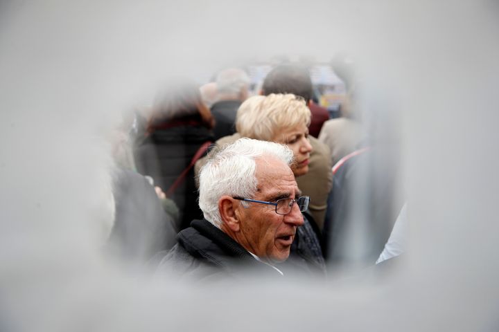 Φωτογραφία αρχείου. Κινητοποίηση συνταξιούχων στην Αθήνα κατά της λιτότητας, στις 20 Νοεμβρίου 2018. (AP Photo/Thanassis Stavrakis)