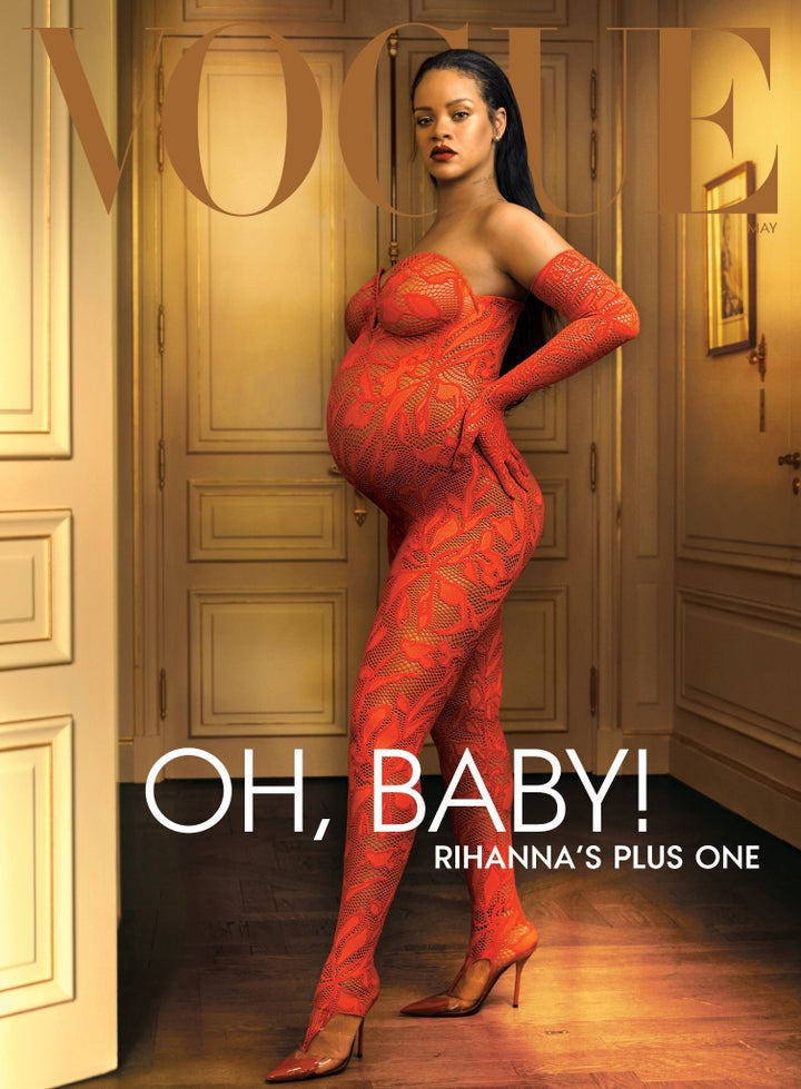 Rihanna on the cover of Vogue’s May 2022 issue.