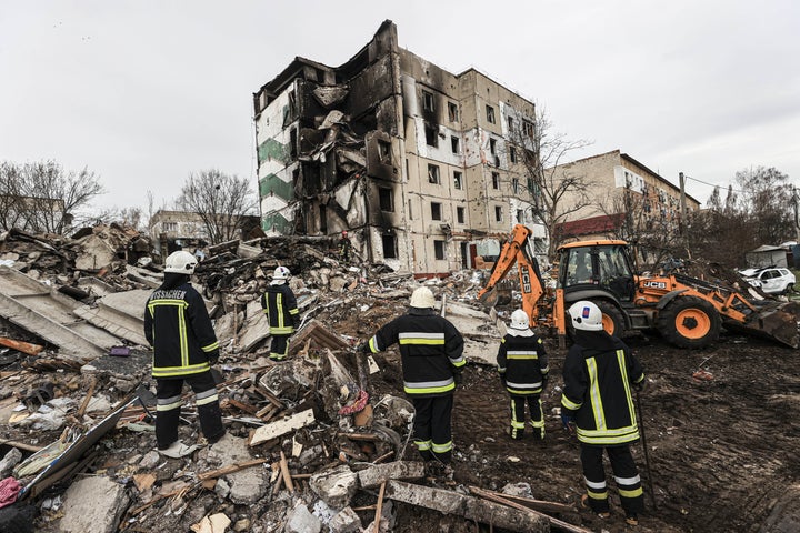Many places around the Ukrainian capital Kyiv bear traces of heavy conflict.