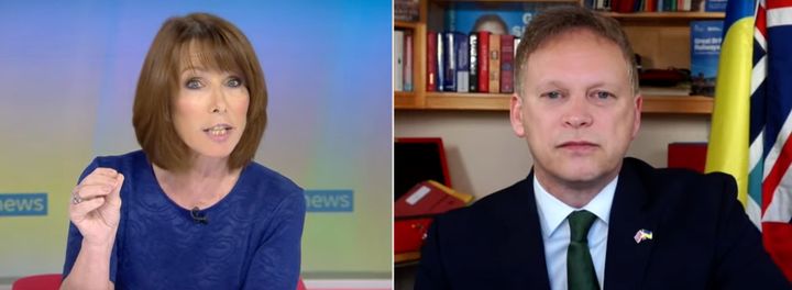 Kay Burley clashes with Grant Shapps