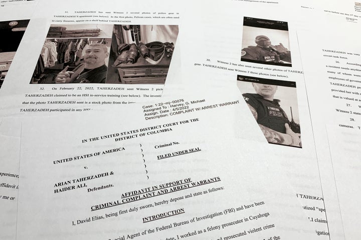 Choose Will not Jail Males Accused Of Impersonating Federal Brokers 12 The affidavit to support the arrest of Arian Taherzadeh and Haider Ali is photographed Wednesday, April 6, 2022.