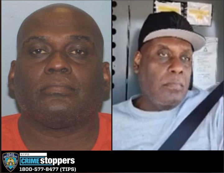 This image provided by the New York City Police Department shows photos of Frank R. James, who has been identified by police as the renter of a U-Haul van possibly connected to the Brooklyn subway shooting in New York.