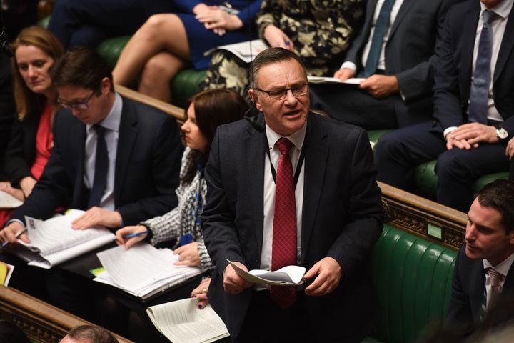 Craig Whittaker speaking during prime minister's questions in the House of Commons.